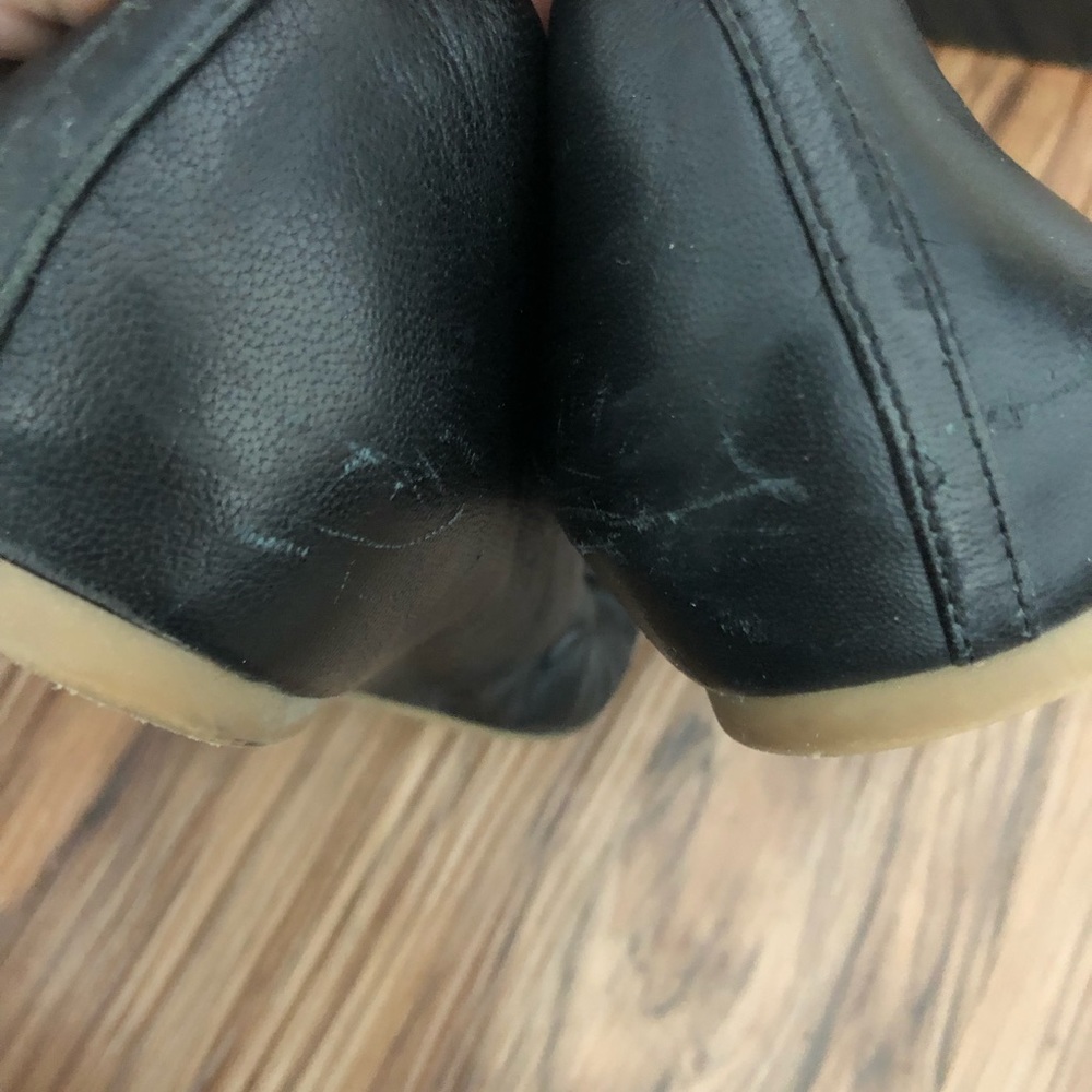 JCrew Anya Ballet Flat Black Leather 7 - Picture 6 of 8